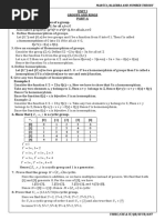 Algebra and Number Theory 2 Marks PDF