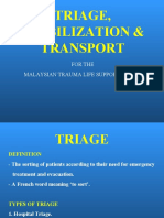 10 Triage, Stabilization, Transport, Communication