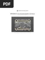 MPU6050 6-Axis Accelerometer and Gyro: Created by Bryan Siepert