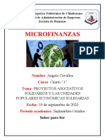 Proyectos Asociativos Solidarios y Las Unidades Populares Económicas Solidarias