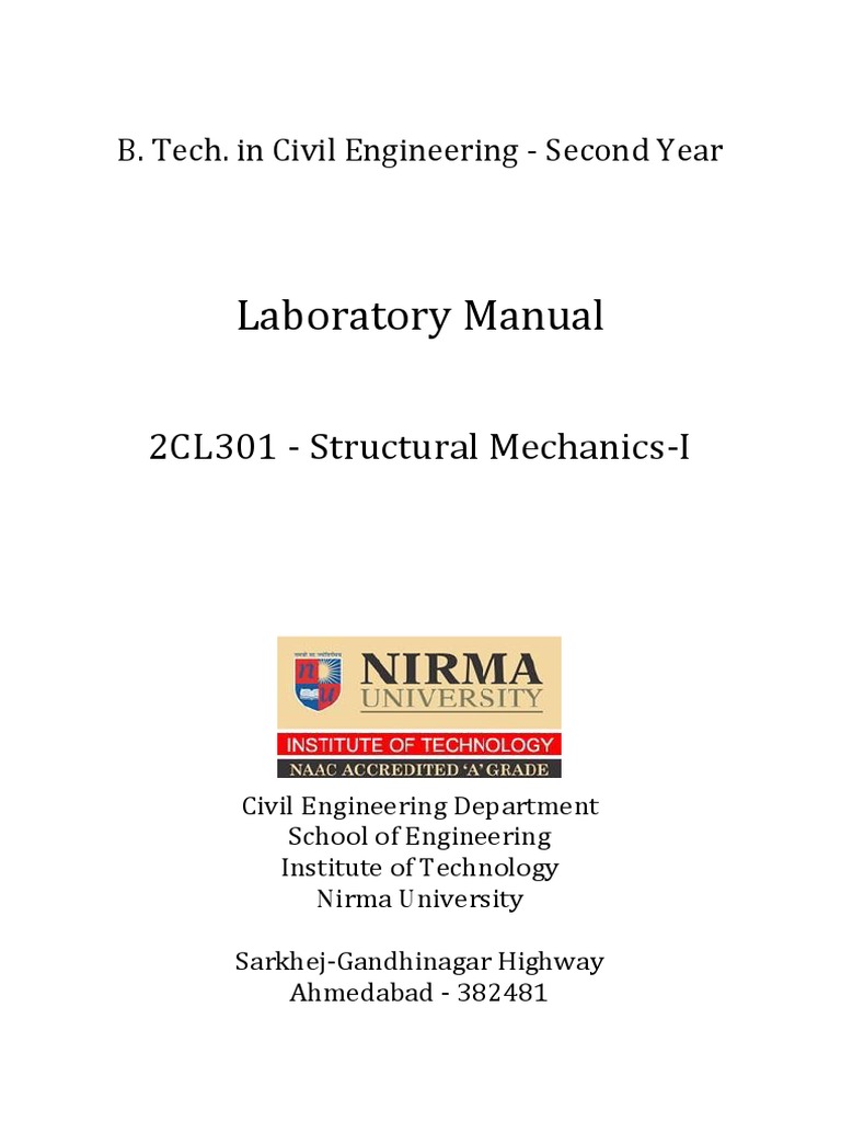 Civil Engineering Lab Manual: Structural Mechanics | PDF | Buckling ...