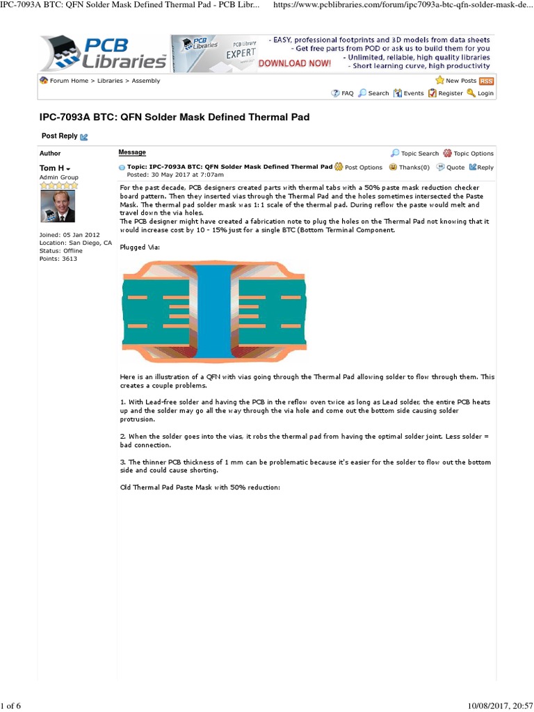 IPC-7093A: Solder Mask Defined Pads | PDF | Printed Circuit Board ...