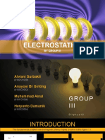 Group III - Bilphy18 - Electrodynamics - Electrostatistic
