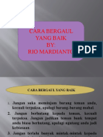 cara bergaul yang baik