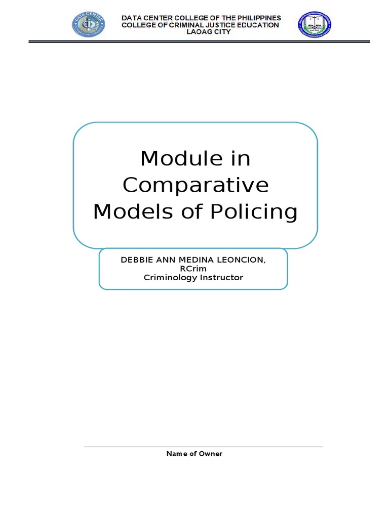 Comparative Models of Policing Overview | PDF | Police | Crime & Violence