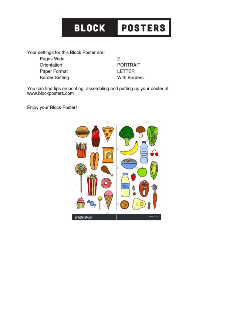 Block Poster Printing Settings Guide | PDF | Law | Home & Garden