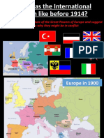 International System Conflicts Before 1914