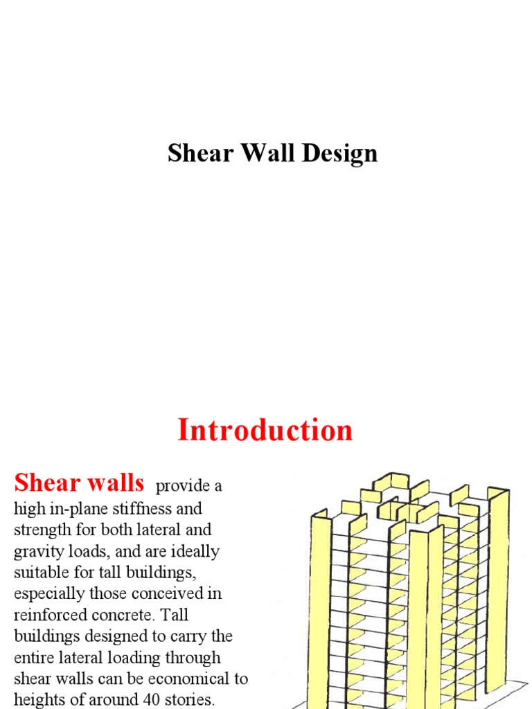 Shear Wall Design PDF Real Estate Law Building Engineering