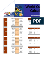 World Cup 2010 Calculator: Group A