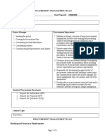 Procurement Management Plan: Project Title: Burj Khalifa Date Prepared: 23/08/2020 Procurement Authority