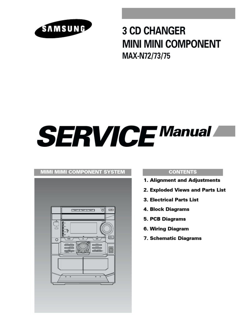 Samsung MAX-N72, 73, 75 | PDF | Compact Cassette | Am Broadcasting