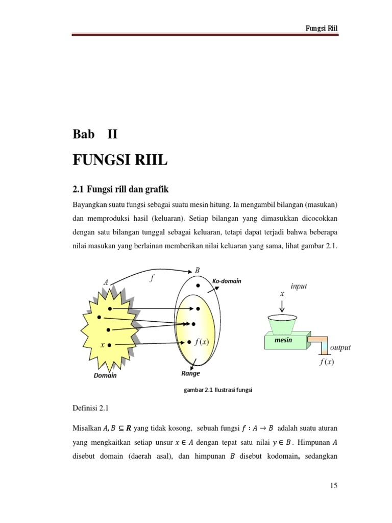 Pengertian dan Contoh Fungsi Riil | PDF | Komputer