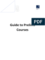 Guide To Prelims Courses