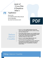 Management of Anterior Cross Bite in Mixed Dentition