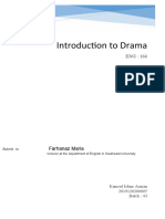 Introduction To Drama: Assignment