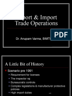 Export &amp Import Trade Operations