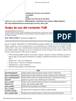 Guía de Uso Del Comando YUM PDF