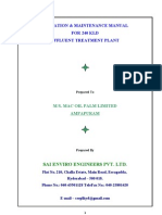 O & M Manual For Macoil 240 KLD