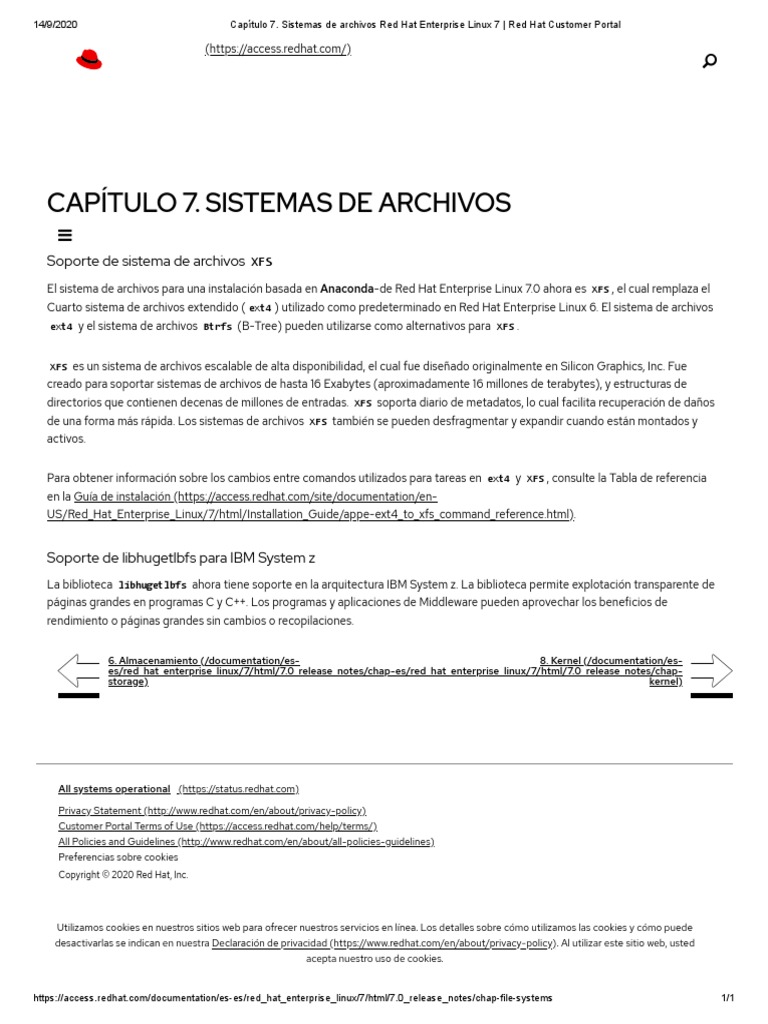 Capítulo 7. Sistemas de Archivos Red Hat Enterprise Linux 7 - Red Hat ...