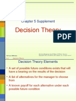 Decision Theory: Chapter 5 Supplement