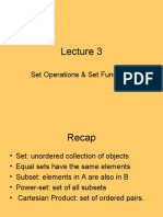 Set Operations & Set Functions