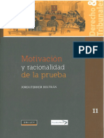 Motivación y Racionalidad de La Prueba by Jordi Ferrer Beltrán PDF