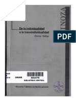 Balibar - De La Individualidad a La Transindividualidad