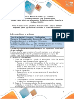Guia de Actividades y Rúbrica de Evaluación - Fase 2 - Crear Empresa, Perfil y Parametrización en Siigo Nube PDF