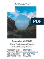 Virtual Service Worship Bulletin