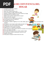 10 Normas de Convivencia Familiar en el Hogar | PDF