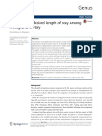 Intentions On Desired Length of Stay Among Immigrants in Italy