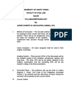 University of Santo Tomas Faculty of Civil Law Sales Syllabus/Methodology By: Judge Charito M. Macalintal-Sawali, DCL