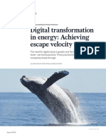 Digital Transformation in Energy: Achieving Escape Velocity