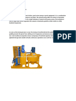 Description of Grout Machine