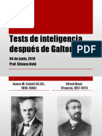 Tests de inteligencia después de Galton