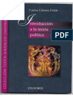 Introducción A La Teoría Política-Carina Gómez Frode PDF
