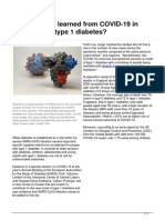 What Have We Learned From COVID-19 in Persons With Type 1 Diabetes?