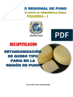 Recapitulacion de Queso Tipo Paria