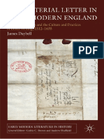 The Material Letter in Early Modern England