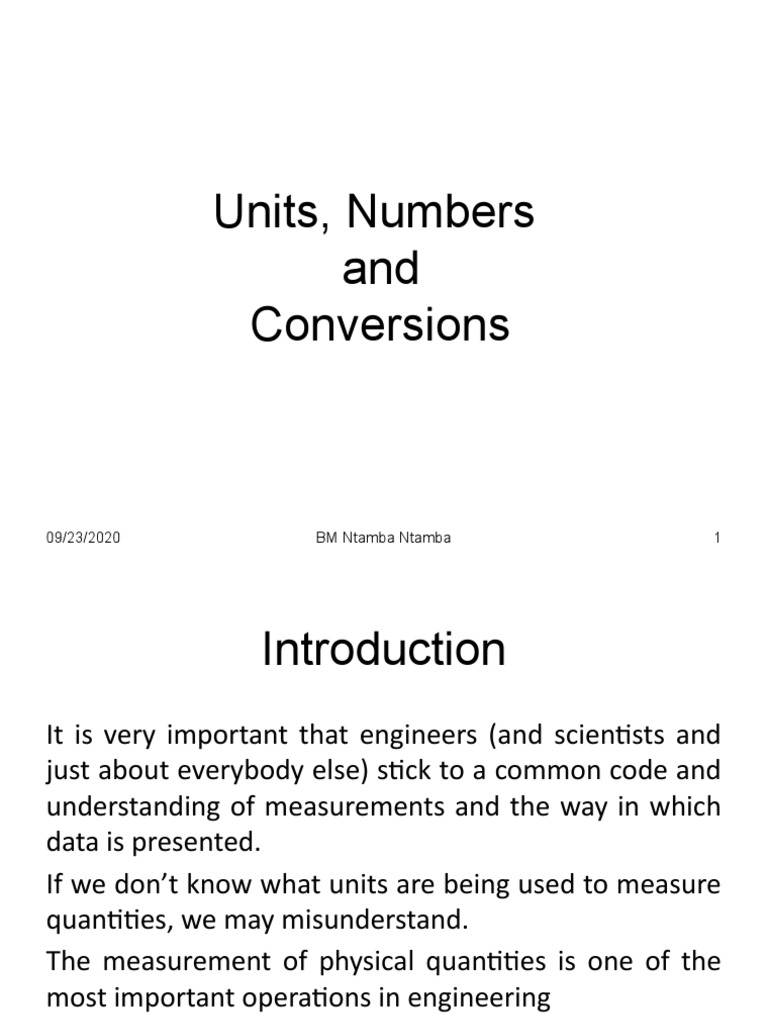 Units and Conversions in Physics | PDF | Significant Figures ...