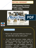 Creating and Sustaining Customer Value Through Cross-Functional Team Selling