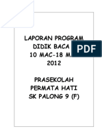 Laporan Program Didik Baca 1 2012