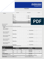 Accident Guard: Proposal Form