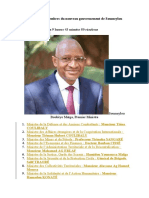 Liste Complète Des Membres Du Nouveau Gouvernement de Soumeylou Boubèye Maïga