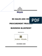 Re-Sales and CRM Procurement Process Business Blueprint