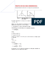 Descripcion Matematica de Una Onda Unidimensional