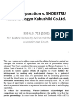 FESTO Corporation v. SHOKETSU Kinzoku Kogyo Kabushiki Co - LTD