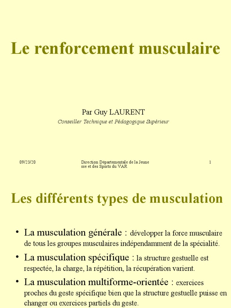 Techniques de Renforcement Musculaire | PDF | Musculation | Muscle