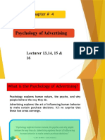 Psychology of Advertising Psychology of Advertising: Chapter # 4