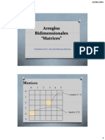 Arreglos Bidimensionales